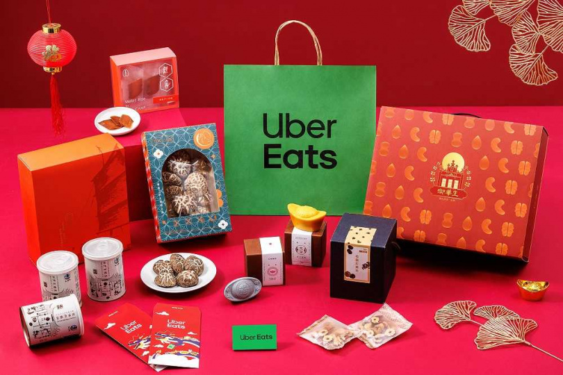 Uber Eats 首度與迪化商圈「台北年貨大街」合作，集結 14 大迪化街特色商家推出超過 300 件年貨商品，南北乾貨、年節好禮應該「龍」點得到。