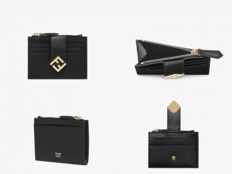 FENDI FF Diamonds拉鏈卡夾/15,200元(圖/品牌提供)