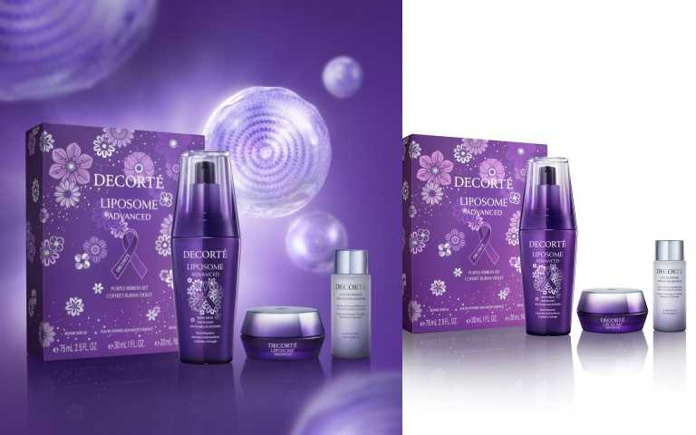 DECORTE黛珂超微導全能修護紫絲帶限定組（極酵全能版）75mL＋20g＋30mL／4,300元（圖／品牌提供）
