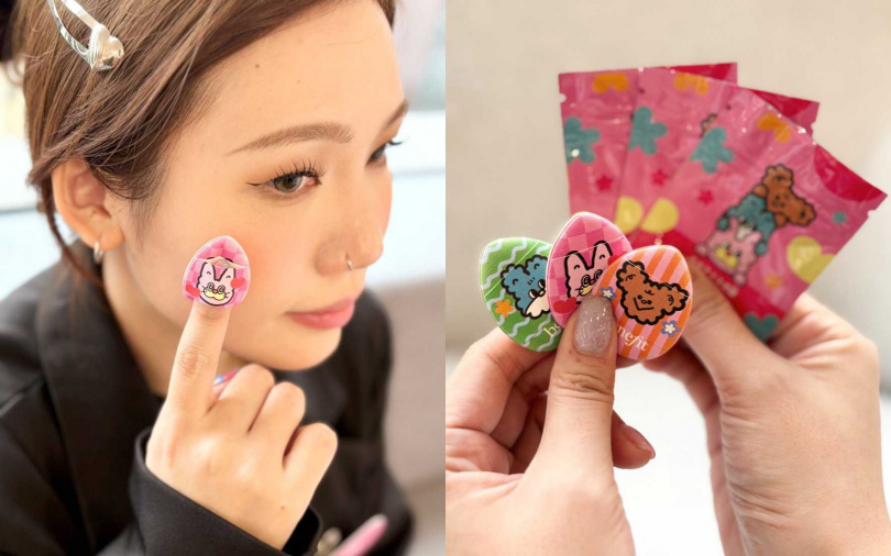 歡慶新品上市,即起至門市或線上官方通路入手任一頰彩產品, 還能抽超可愛「波波冰狗室聯名手指粉撲 (盲包)」乙個,讓妝容與心情一起升溫!(圖/吳雅鈴攝)