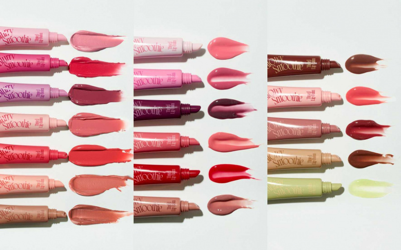 fwee奶昔唇釉共有霧面7色、亮面10色、防曬1色。（圖／品牌提供）