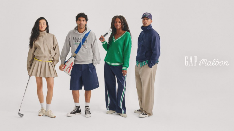 Gap×Malbon全新聯名系列將於9月3日起,在Gap統一時代百貨門市、南港LaLaport門市及Gap台灣官網販售。
