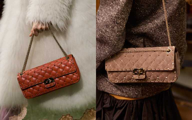 VALENTINO GARAVANI ROCKSTUD SPIKE包款。（圖／品牌提供）