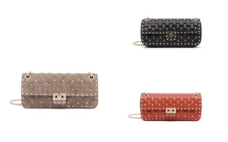 VALENTINO GARAVANI ROCKSTUD SPIKE包款。（圖／品牌提供）