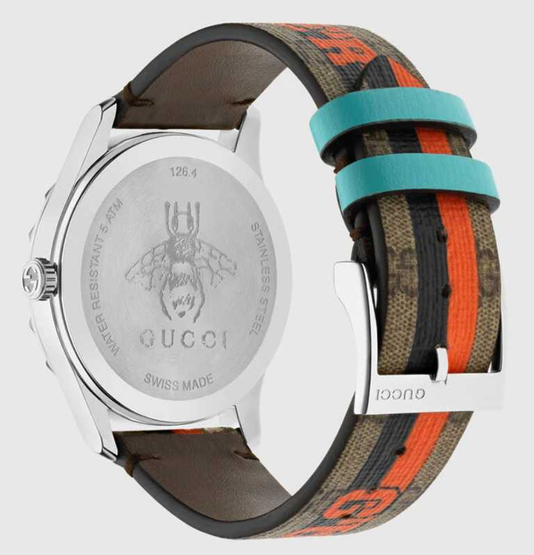 GUCCI「Tiger G-Timeless」系列，虎年主題銀色錶圈腕錶，38mm╱32,000元。（圖╱GUCCI提供）