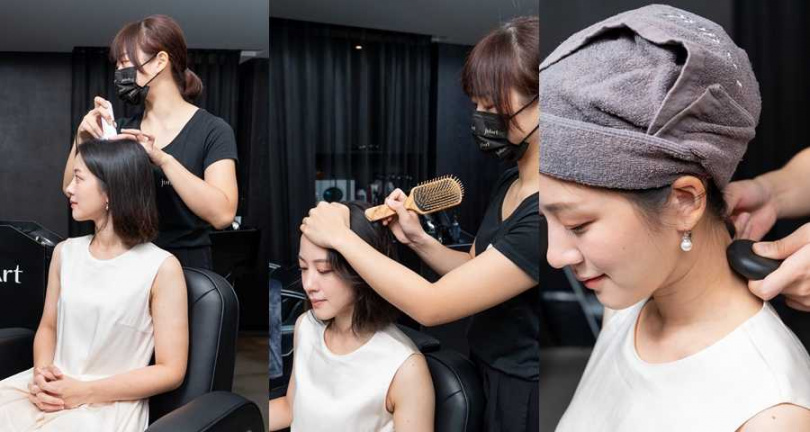 光是ScalpX頭皮檢測系統就超厲害！不僅可透過系統的毛髮數據與頭皮影像看到養護前後頭皮淨化的差異，檢測系統也可以做長期追蹤，觀察頭皮健康、髮量、毛髮粗細度的變化。（圖／品牌提供）