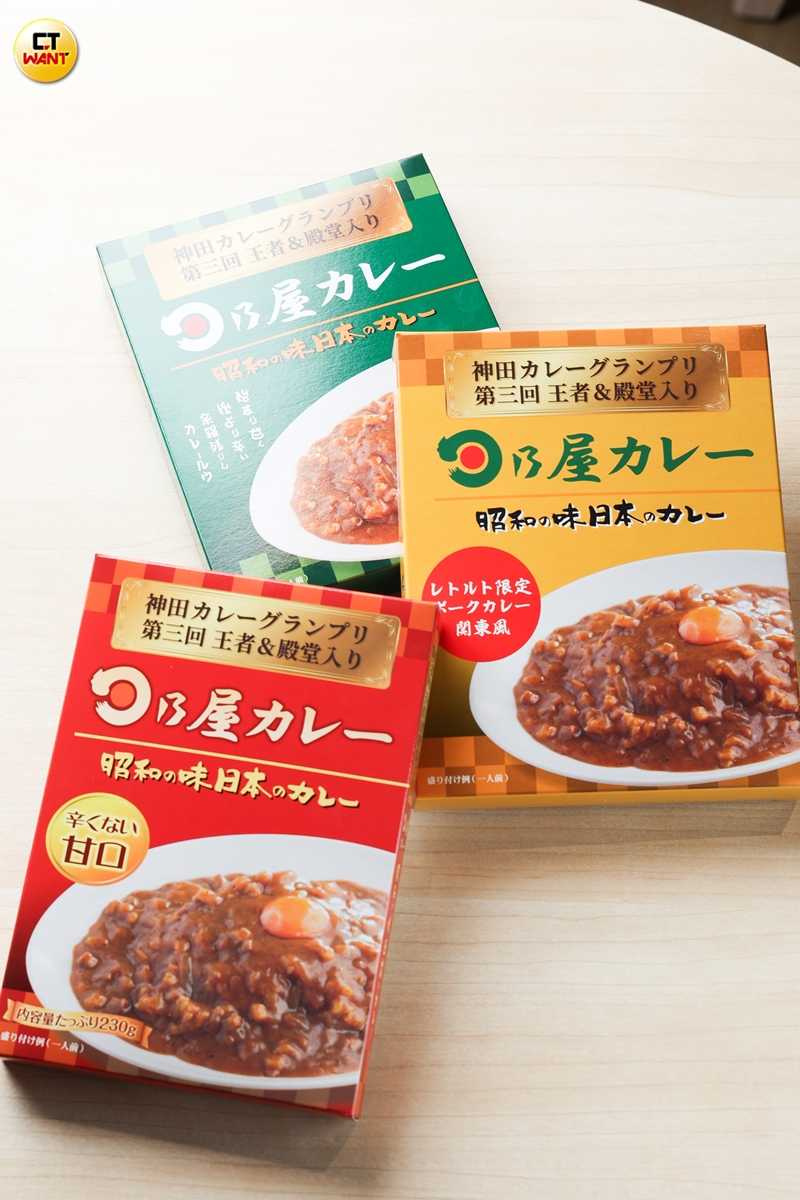 未來日乃屋台灣店也會販售咖哩調理包,預計推出帶有辣味的經典牛、豬口味與甜咖哩。(圖/林士傑攝)
