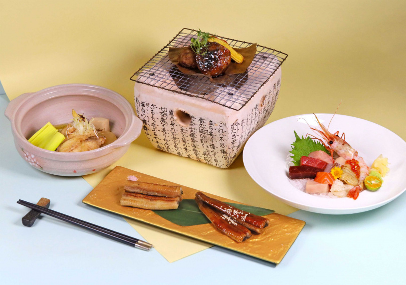 京樂日本料理餐廳即日起至8月底推出「夏季御膳料理」,包含沙拉、蒸物、主餐、湯品等,每套1,280元+10%起。 (圖/高雄萬豪酒店提供)