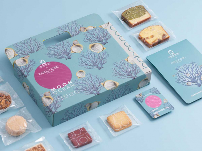 波波諾諾與「自然保育與環境資訊基金會」聯名，共同推出「海之森」海洋公益禮盒。（圖／品牌提供）