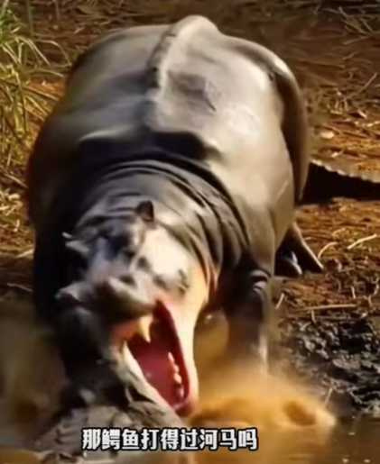 河馬一口一顆獅子頭。（圖／翻攝自臉書）