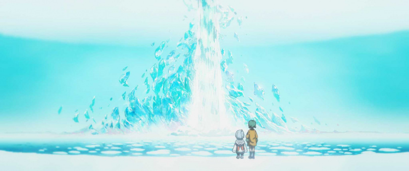 《世外》片中的「彌山瀑布」如同奈何橋，穿過瀑布即可忘卻前世記憶。（圖／甲上提供）