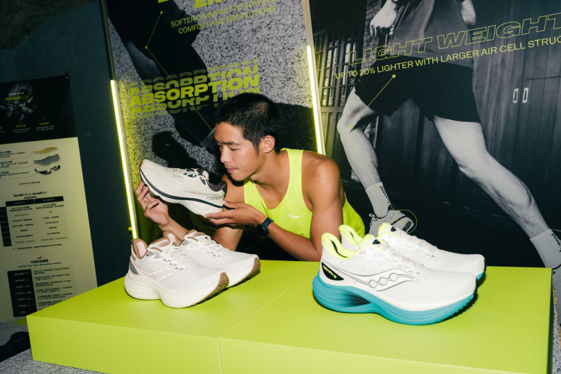 Saucony推出全新incrediLUX泡棉，具備「持久緩震」、「極致輕量」與「效能躍升」三大核心特色。（圖片提供／Saucony）