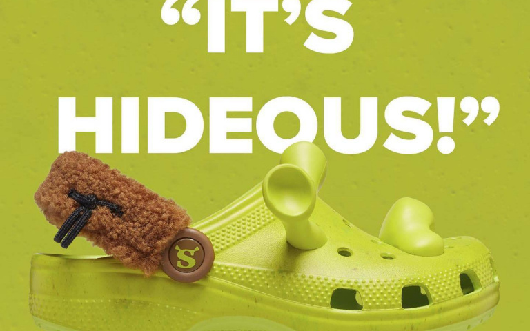 3D鼻子、耳朵超吸睛!《史瑞克 Shrek》x Crocs 神還原全新聯名洞洞鞋