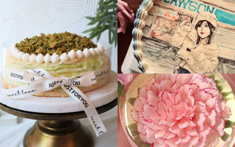 母親節蛋糕美得像藝術品!似顏繪、開心果口味、花卉造型,打動媽咪的心!