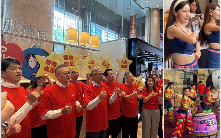 新光三越南西店週年慶開打，韓籍啦啦隊女神南珉貞助陣！首日神品下到33折神組秒殺排爆！