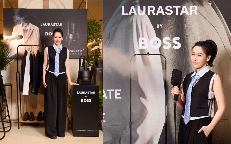 連精品衣服都要做SPA！BOSS跨界瑞士LAURASTAR推「精品掛燙機」，陳妍嵐親揭穿衣高級感秘密