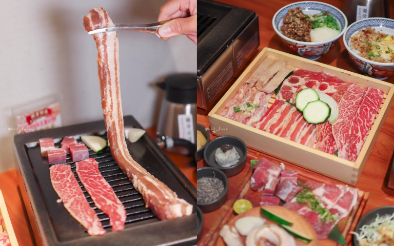 肉肉控看過來!高雄燒肉新選擇 30公分超長豬五花!搭黃金比例沾醬配方好涮嘴