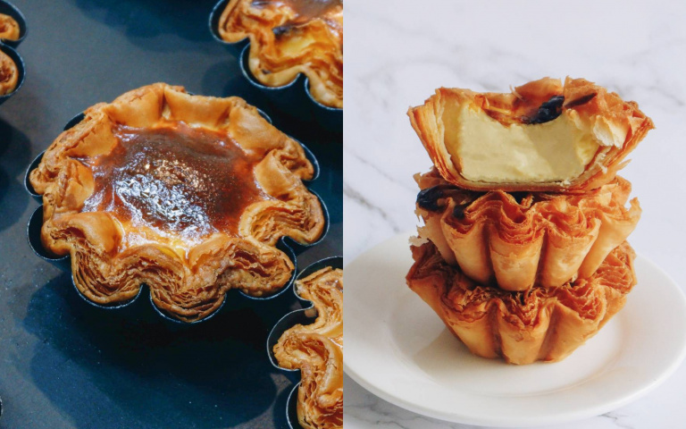 義式千層蛋塔吃過沒？雲朵花般酥脆塔皮、濃郁奶餡不膩口