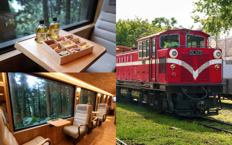 移動的檜木美術館、林車站變身秘境森林餐桌 !阿里山觀光列車福森號全線通車!