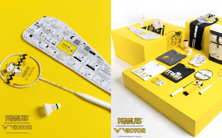 跟史奴比一起打羽球啦!VICTOR X PEANUTS 聯名推出超療癒羽球裝備打包所有可愛