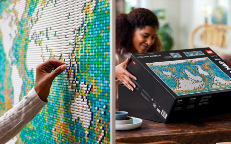 史上最大樂高登場!LEGO Art「世界地圖」,上萬片零件等你來挑戰!