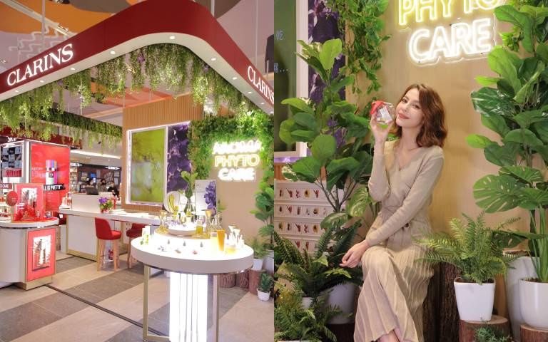 克蘭詩『植萃花店』A11獨家快閃,肌膚開光強運一整年
