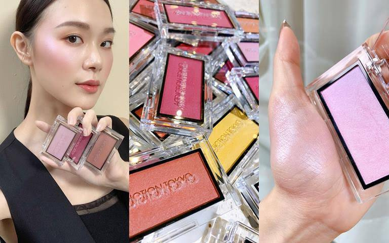 2022最美腮紅王!ADDICTION「癮色絲絨頰彩」#005粉霧極光紫就是傳說中的高級仙女色!