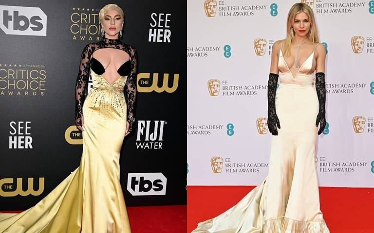 Lady Gaga、Sienna Miller紅毯造型高貴又火辣!「人間胸器」全都露看了超害羞!