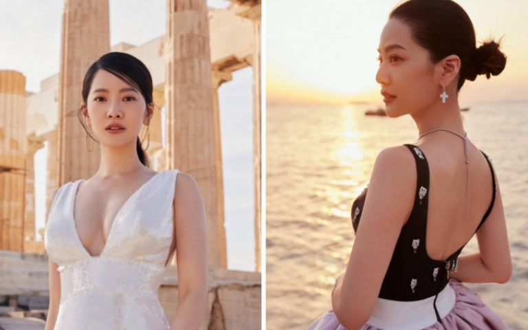 曾之喬希臘美照性感曝光　隔10年再訪世界最美之地