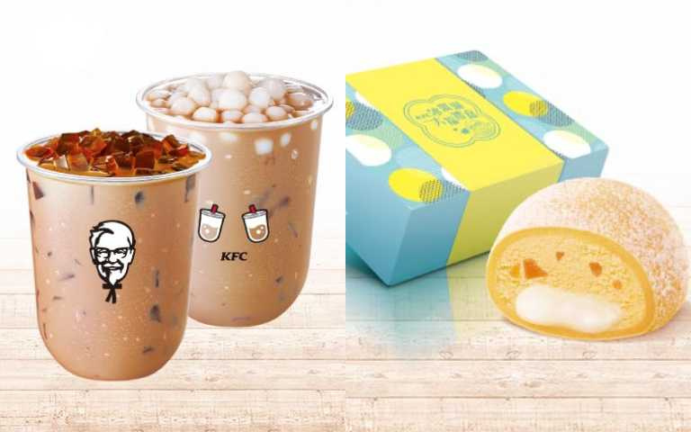 「第二杯半價」開喝!肯德基新品「ㄎㄎ白玉珍奶」、「QQ黑磚奶茶」上市啦!
