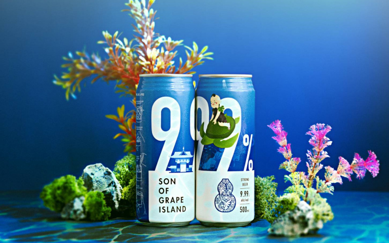 想拜訪龍宮公主不用找海龜！臺虎9.99%「葡島太郎」濃郁葡萄香，微刺激氣泡感一喝停不下來！