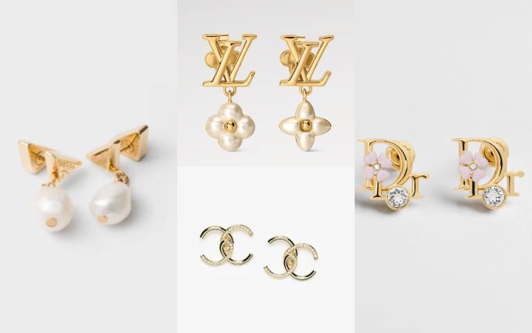 1-2萬多就能入手精品耳環！CHANEL雙C閃到犯規，Dior幸運草、LV不對稱款全是＂小預算高級款＂
