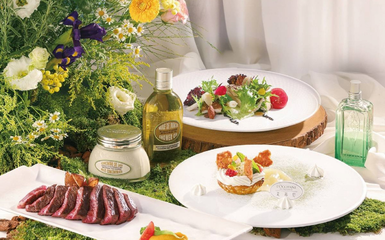 「夏慕尼」七夕聯名套餐，馬鞭草、杏仁入菜，贈保養品牌禮品，再抽鑽戒！