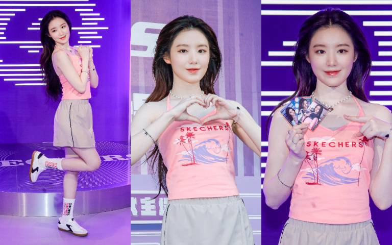 i-dle舒華降臨SKECHERS快閃店、現場粉絲嗨爆信義區！女神愛心大放送、手寫小卡應援必收