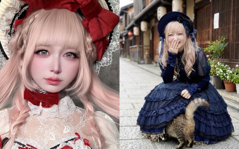 這位超萌「蘿莉正妹」竟是48歲二寶爸！真實身分曝光網友全嚇壞！