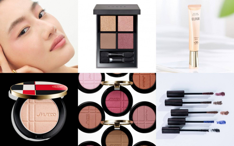 日本女生化妝包必備清單！資生堂寶石盤打造『富家千金感』、THREE人氣 眼影盤再回歸 用過才懂櫻花妹為什麼會愛！