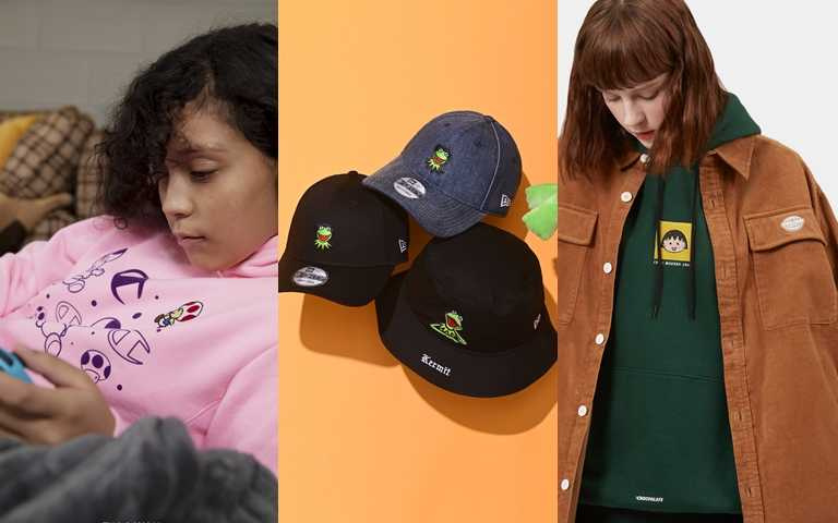 超級瑪利歐、櫻桃小丸子、科米蛙聯名休閒穿也能很時髦,這次融合街頭設計,讓穿搭可愛中有潮味!