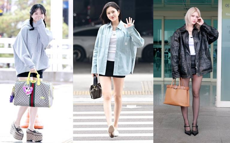韓星都在歐洲!NewJeans Hanni 、安俞真、全昭彌 Somi Jeon 在首爾機場比辣,大露長腿展現好身材!