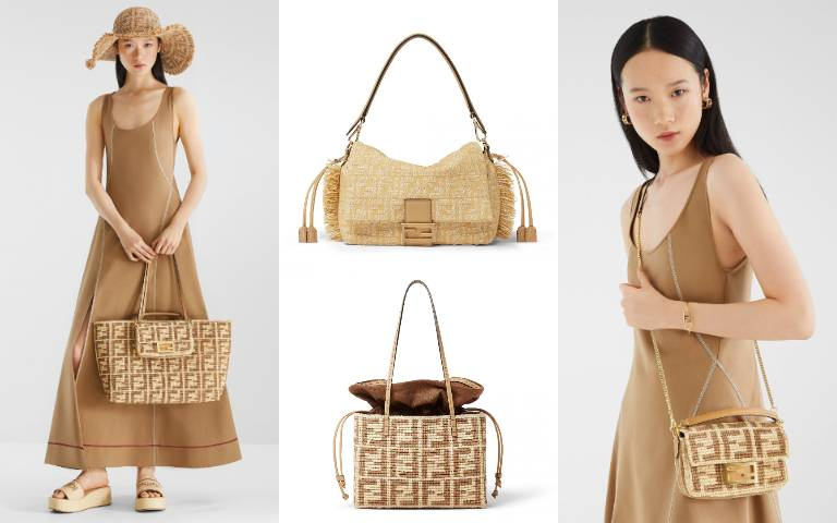 夏日草編包、配件搶先看!FENDI 拉斐草系列超圈粉、旅遊度假百搭實用,價格細節一次整理