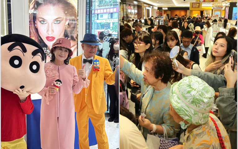 SOGO百貨38週年慶首日開紅盤，一樓sisley保養品預購逆勢成長預估成今年樓冠王，化妝品層最高買一送十、黃金珠寶業績衝翻天