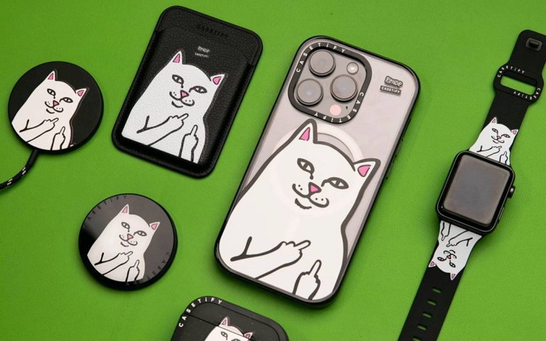 超有個性手機殼！CASETiFY聯名加州潮牌推出「叛逆中指貓 Lord Nermal」！