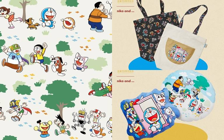 紀念藤子‧Ｆ‧不二雄90周年誕辰！niko and…推多款人氣角色限定商品！
