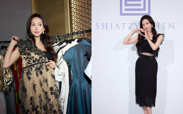 志玲姊姊越來越美！林志玲露腰性感現身慈善特賣會、曝兒子告白全場融化