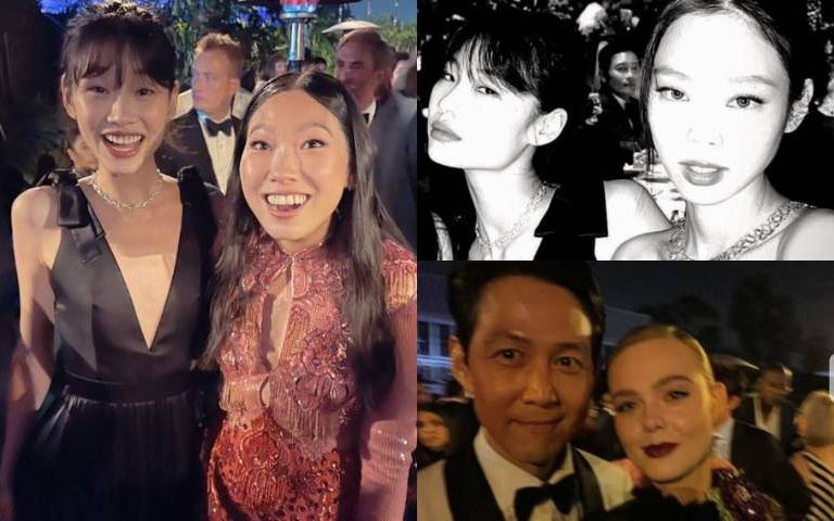 韓流吹進洛杉磯LACMA盛典!《魷魚遊戲》劇組、李敏鎬、Jennie全都到,鄭好娟深V禮服美出新高度!