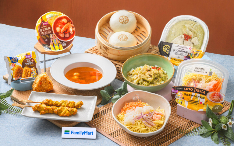 全家攜手「泰國娘娘」一口氣推6款鮮食　綠咖哩、沙嗲烤飯糰開吃