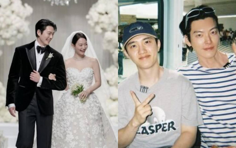 果真是義氣男！D.O.快閃金宇彬、申敏兒婚禮僅15分鐘，隨即趕回〈MMA〉合體EXO！