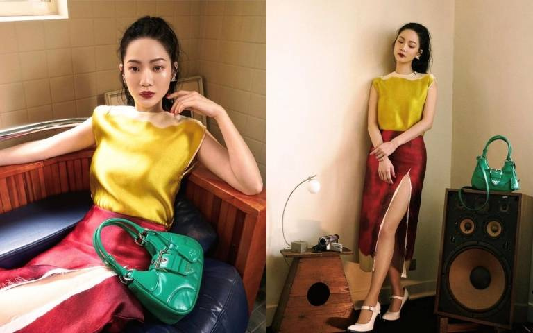 曾之喬靠「輕斷食」瘦成一道閃電！穿上超高衩美裙 化身人間行走的仙女紅綠燈！