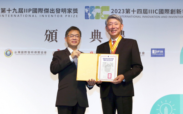 賀!崇越集團董事長郭智輝博士 榮獲2023「國際傑出發明家獎最高生技大賞」