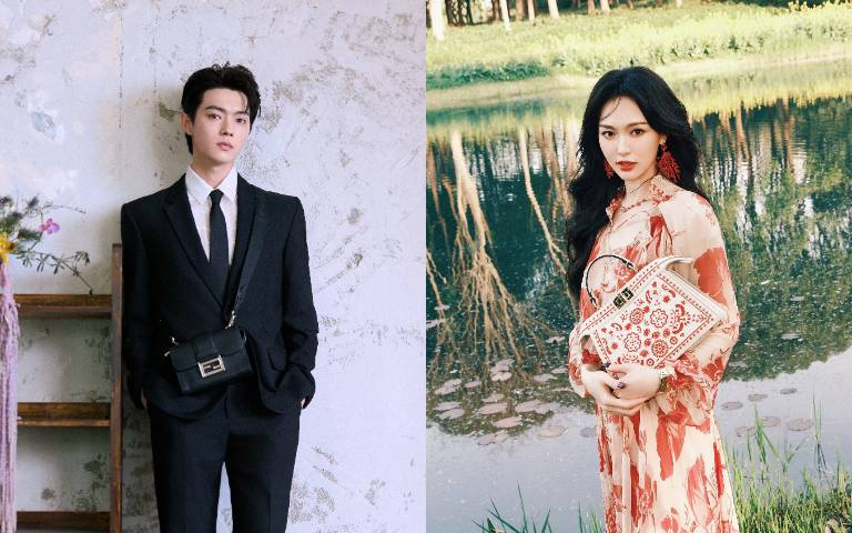 唐嫣出席FENDI 活動化身森林仙子、刺繡Peekaboo超吸睛…許凱帥氣正裝現身、根本行走的賀爾蒙