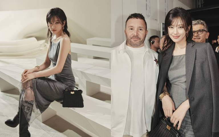 FENDI 2024春夏女裝大秀安俞真是唯一受邀韓國女星!還和女裝總監Kim Jones合照成全場焦點!